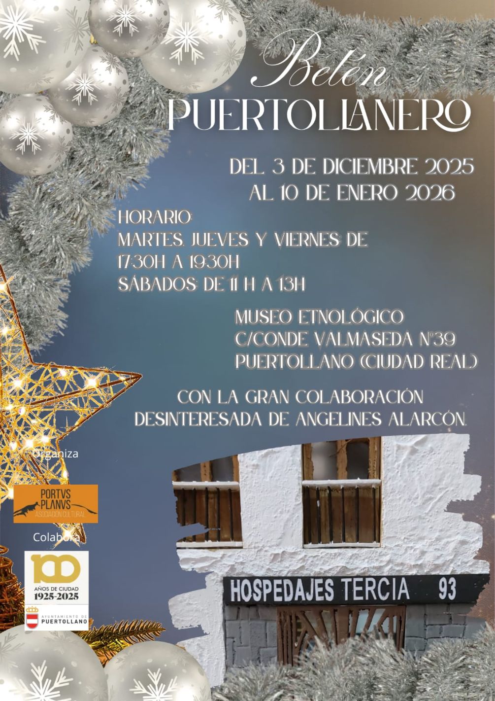 La Asociación Cultural Portus Planus inaugurará su Belén Puertollanero el próximo 3 de diciembre en el Museo Etnológico