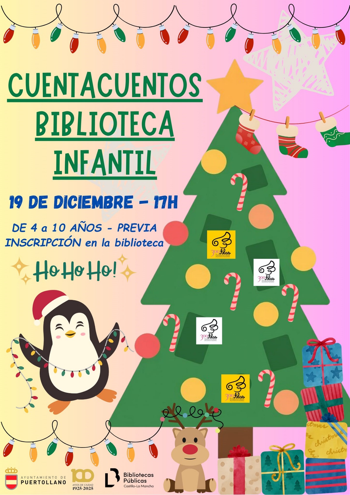 Abierta la inscripción para asistir al cuentacuentos navideños de la Biblioteca infantil municipal