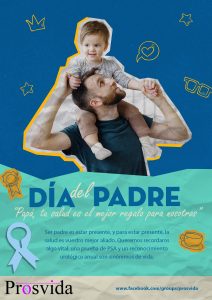 PROSVIDA hace un llamamiento a los padres en su día, «Tu salud es el mejor regalo para tu familia»
