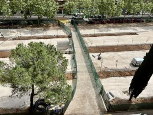 Puertollano: abierto un nuevo acceso peatonal provisional para cruzar las obras del Paseo del Bosque