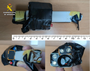 La Guardia Civil de Albacete interviene un arma eléctrica artesanal prohibida