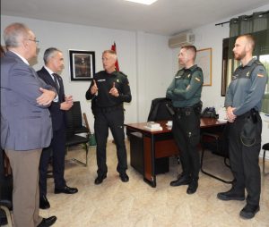 El General de Brigada Jefe de la Guardia Civil de Castilla-La Mancha visita Puertollano
