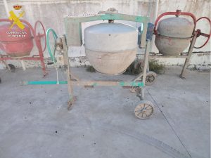 La Guardia Civil detiene al presunto autor del robo de maquinaria de construcción en obras de construcción de Tarancón