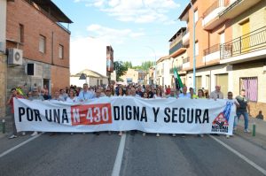 Más de 1.500 personas exigen en Piedrabuena una N-430 digna y segura y medidas urgentes con celeridad