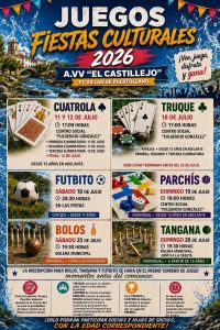 Juegos y torneos en las fiestas culturales veraniegas de El Villar