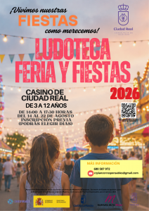 Abierta la inscripción para la Ludoteca de Feria y Fiestas 2026 de Ciudad Real