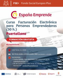 La Cámara de Comercio abre la inscripción del curso gratuito de “Facturación Electrónica para Personas Emprendedoras”