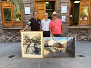 Miguel Sampedro y Miguel Medina se alzan con los primeros premios del III Certamen de Pintura Rápida Ciudad de Puertollano
