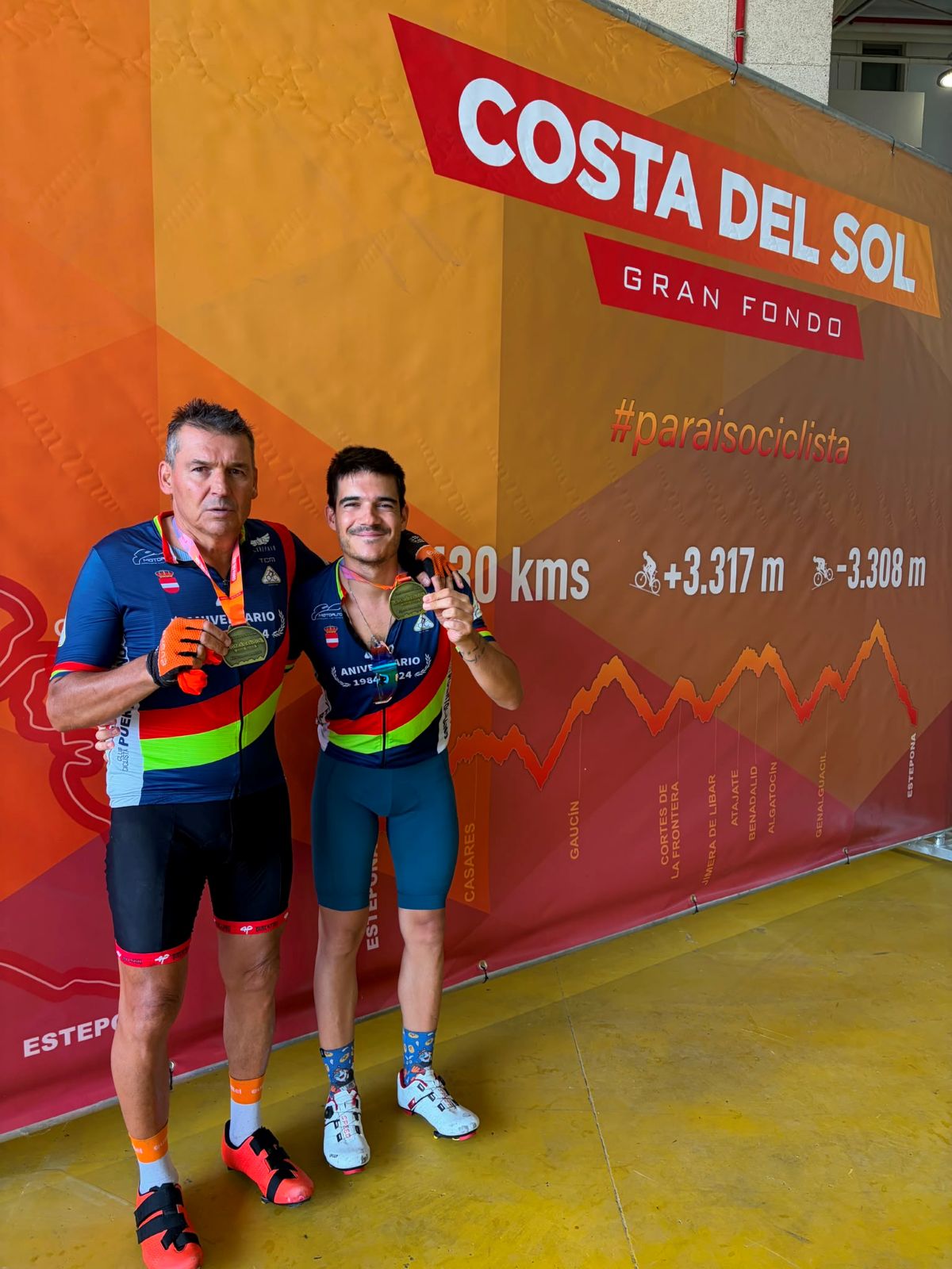 130 kilómetros, un padre y un hijo. Puertollano vuelve a cruzar la meta con orgullo